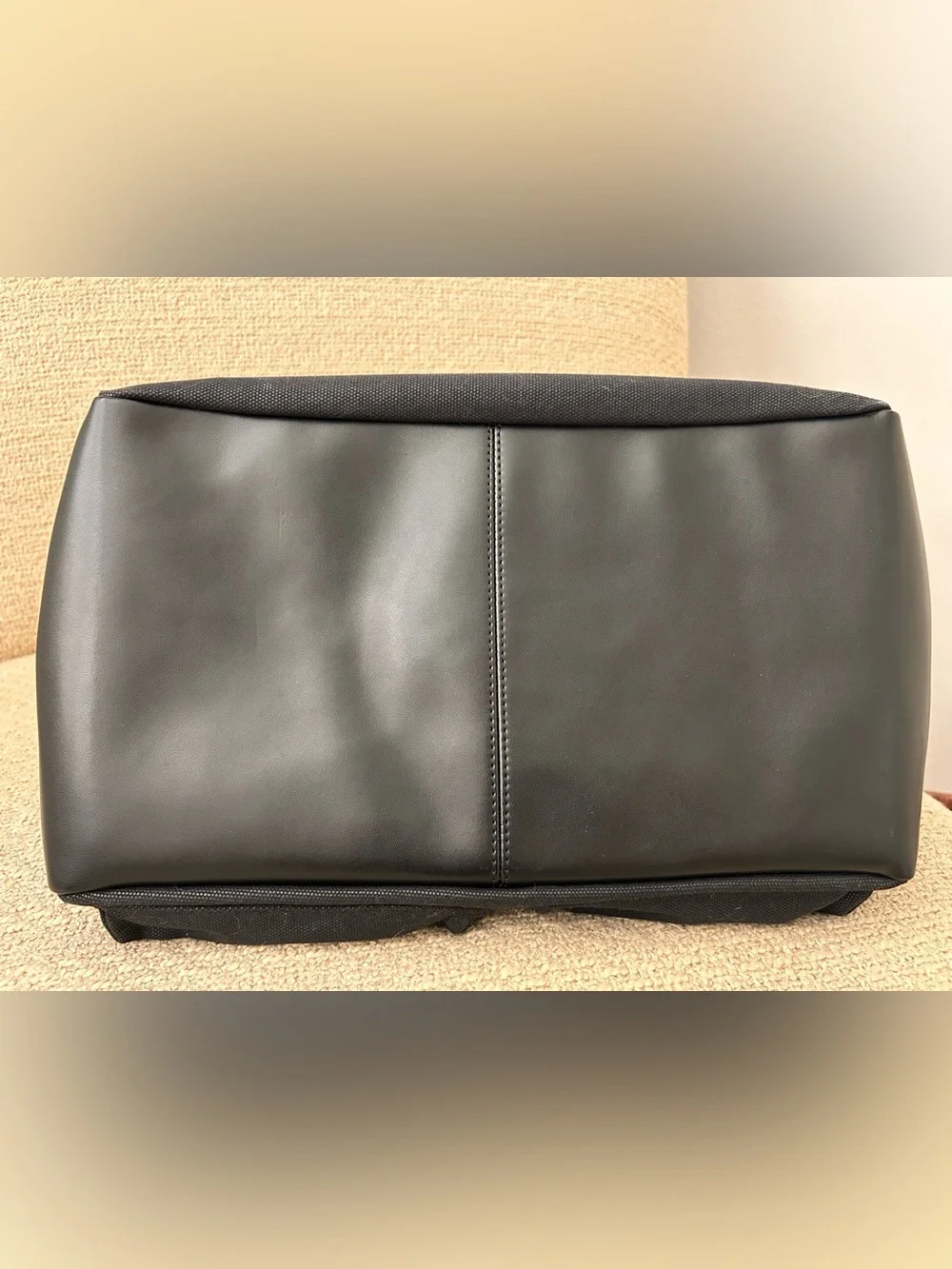 Django Black Canvas Pet Carrier Tote with Dual Front Pockets